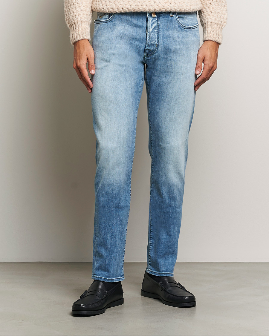 Herre | Jeans | Jacob Cohën | Bard Slim Fit Streatch Jeans Light Blue