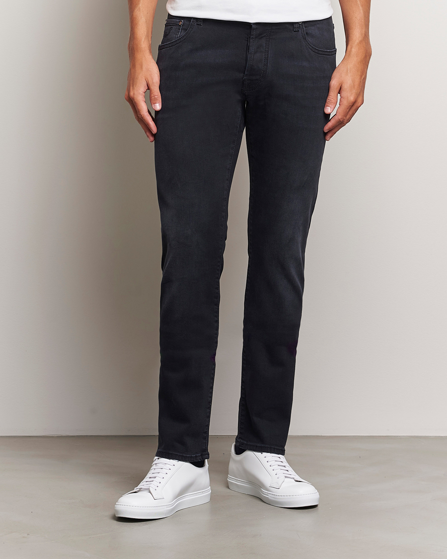 Herre | Jeans | Jacob Cohën | Nick Slim Fit Stretch Jeans Grey