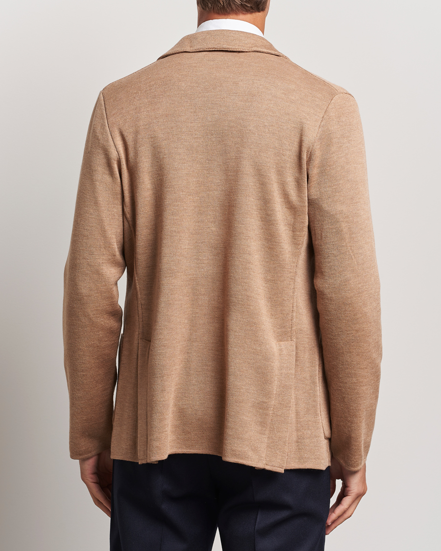 Herre | Dressjakker | Lardini | Knitted Wool Blazer Beige