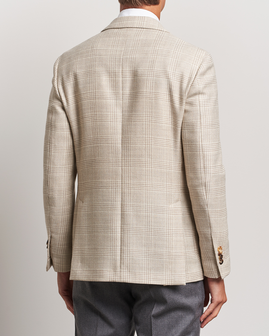 Herre | Dressjakker | Lardini | Prince of Wales Wool Blazer Light Beige