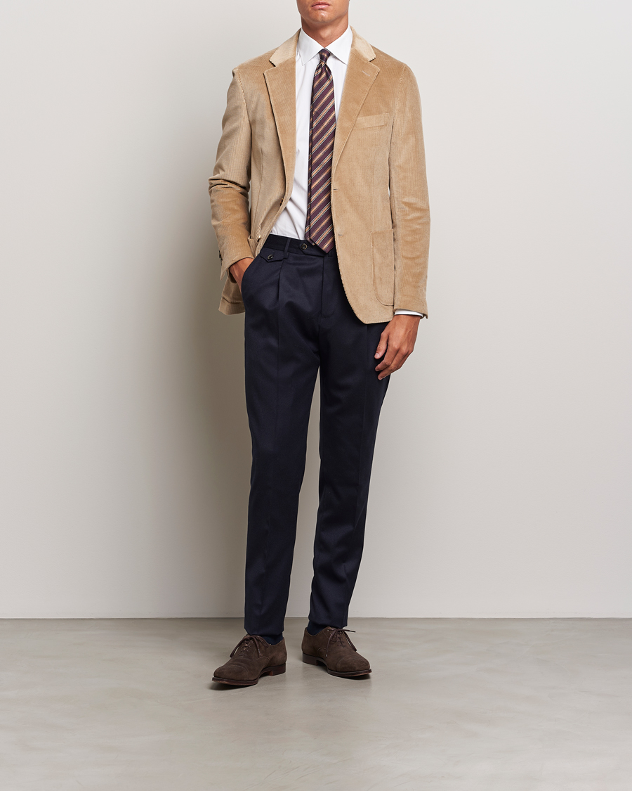 Herre | Dressjakker | Lardini | Corduroy Blazer Beige