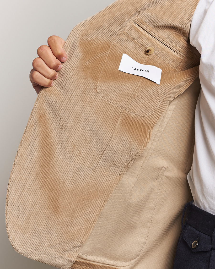 Herre | Dressjakker | Lardini | Corduroy Blazer Beige