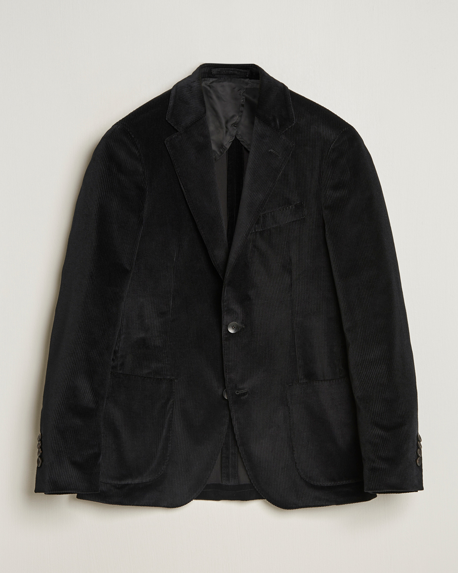 Herre | Dressjakker | Lardini | Corduroy Blazer Black
