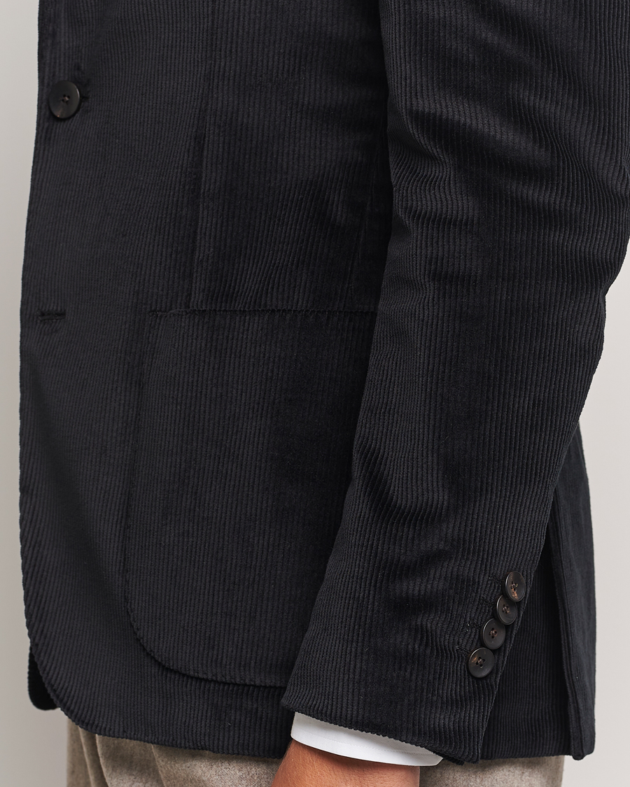 Herre | Dressjakker | Lardini | Corduroy Blazer Black