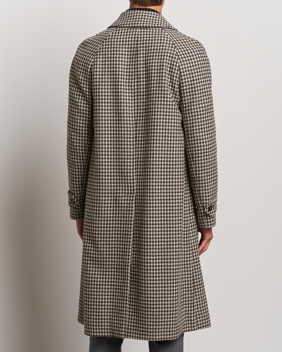 Herre | Jakker | Lardini | Houndstooth Wool/Cashmere Coat Brown