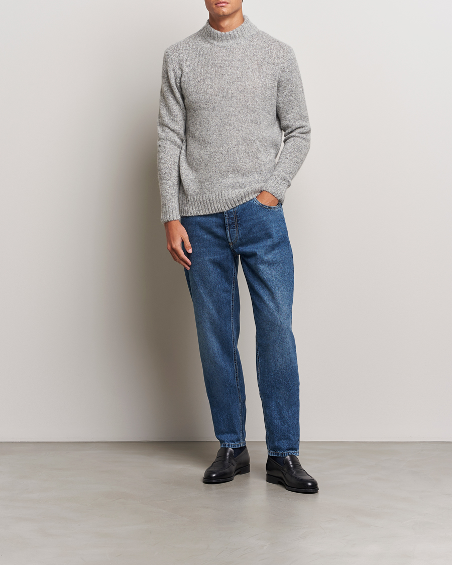 Herre | Gensere | Lardini | Wool/Alpaca Knitted Sweater Grey