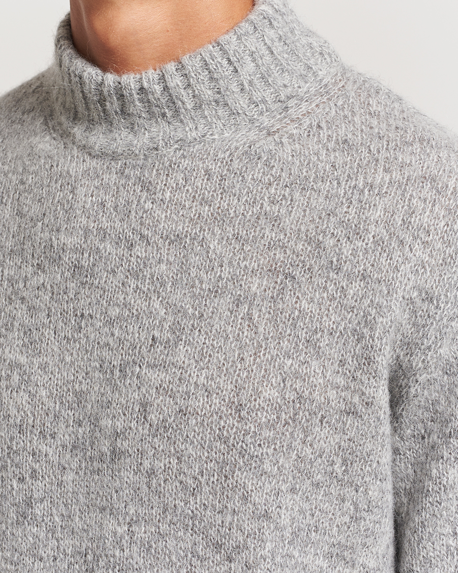 Herre | Gensere | Lardini | Wool/Alpaca Knitted Sweater Grey