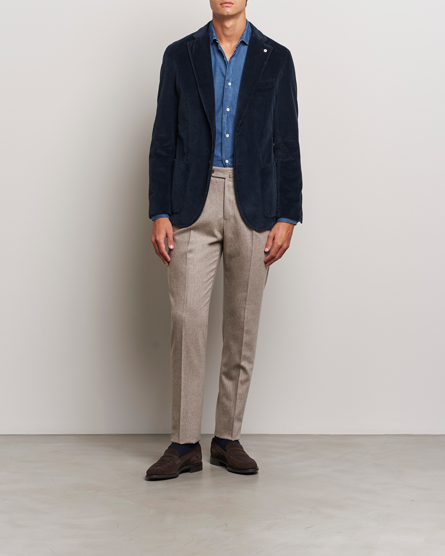 Herre | Dressjakker | L.B.M. 1911 | Jack Corduroy Blazer Navy