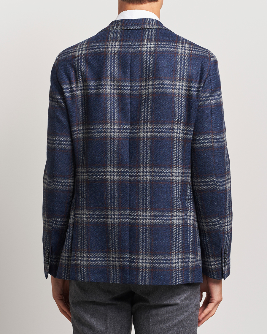 Herre | Dressjakker | L.B.M. 1911 | Jack Regular Checked Wool Blazer Navy