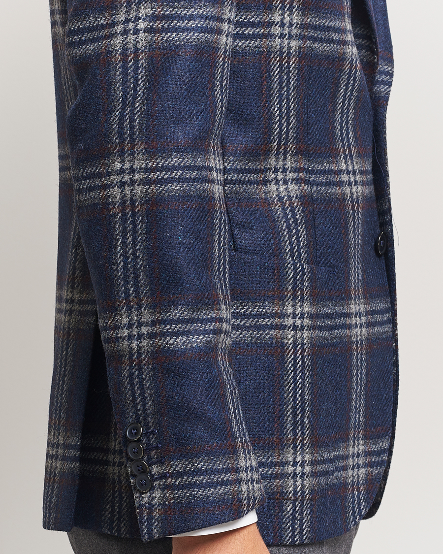 Herre | Dressjakker | L.B.M. 1911 | Jack Regular Checked Wool Blazer Navy