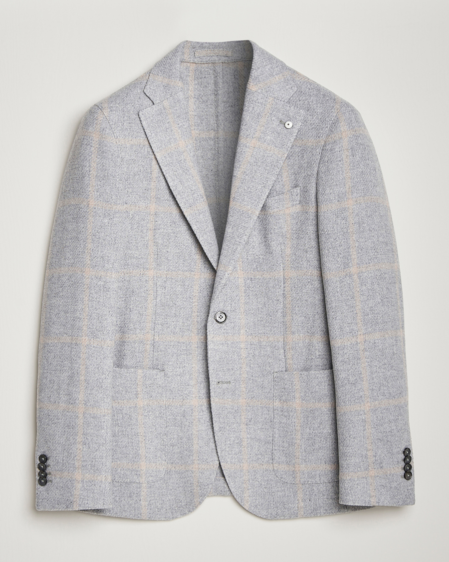 Herre | Dressjakker | L.B.M. 1911 | Jack Regular Jersey Wool Blazer Light Grey