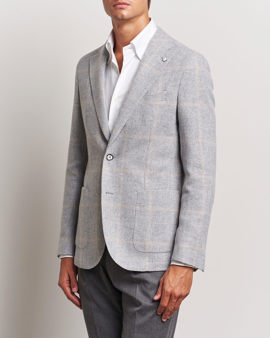 Herre | Dressjakker | L.B.M. 1911 | Jack Regular Jersey Wool Blazer Light Grey