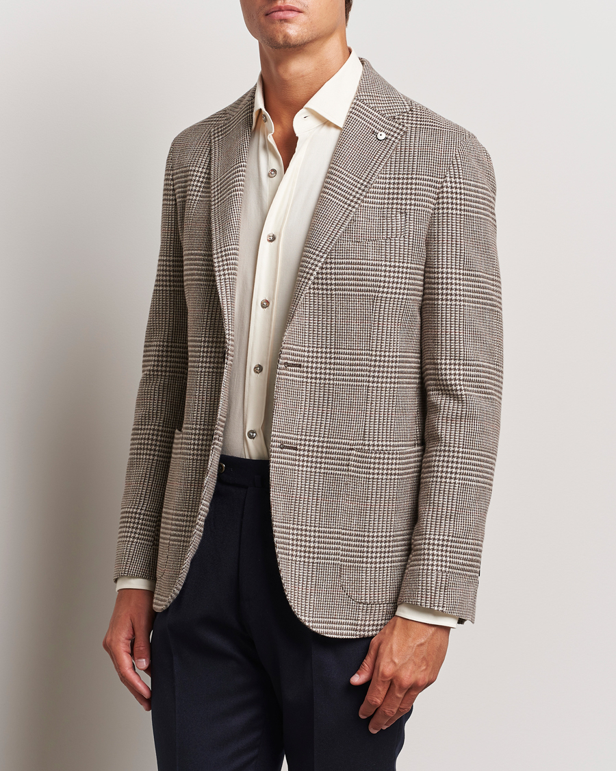Herre | Dressjakker | L.B.M. 1911 | Jack Regular Prince of Wales Blazer Olive