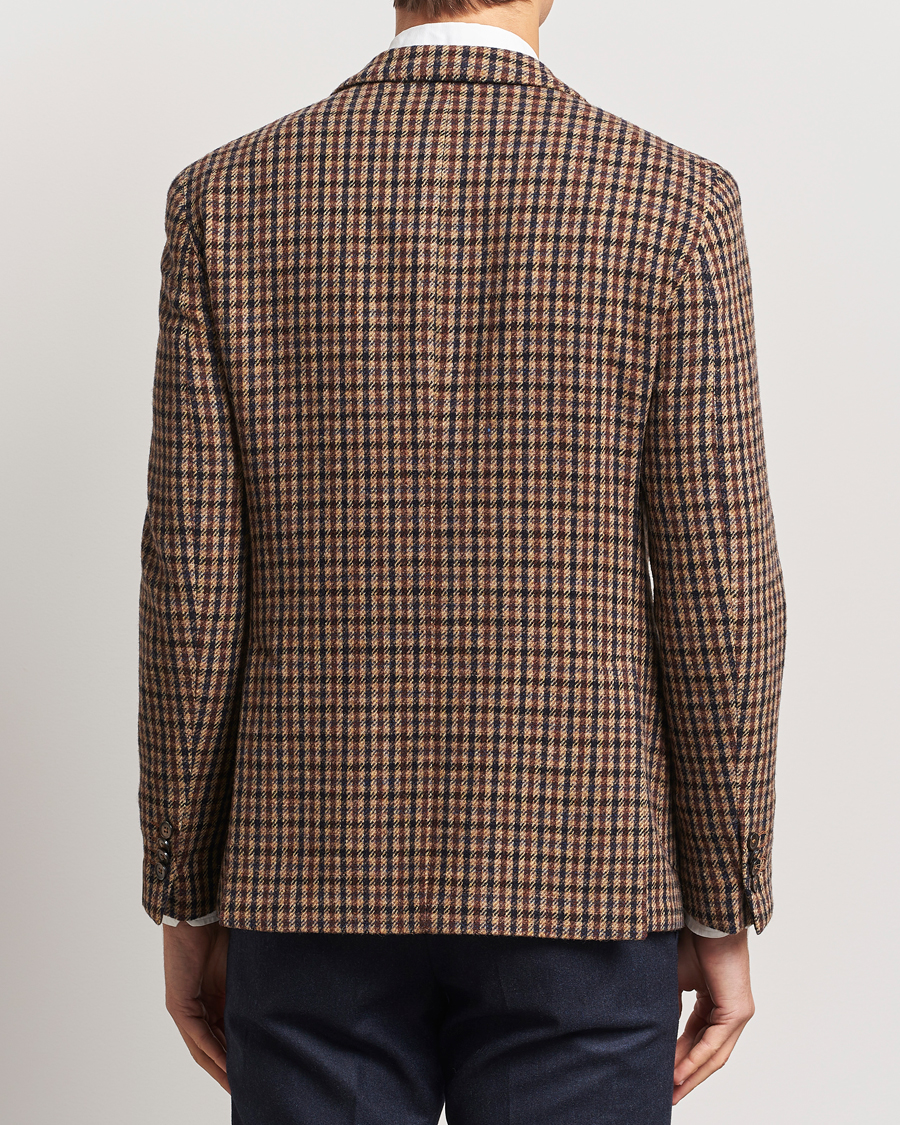 Herre | Dressjakker | L.B.M. 1911 | Jack Regular Small Check Wool Blazer Brown