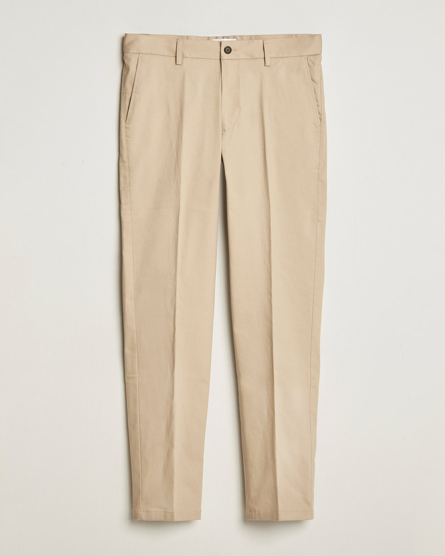 Herre | Bukser | LES DEUX | Como Reg Cotton Pants Dark Sand