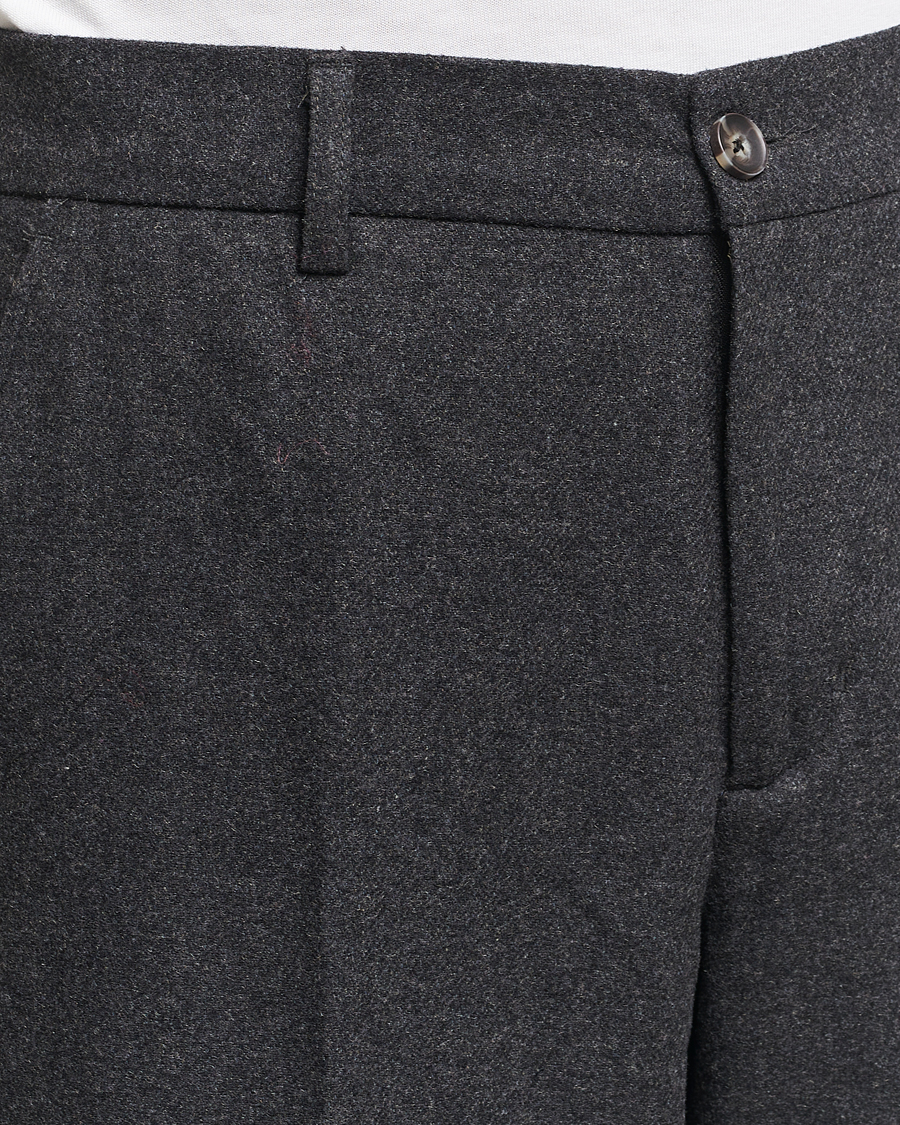 Herre | Bukser | LES DEUX | Como Reg Wool Pants Charcoal Melange