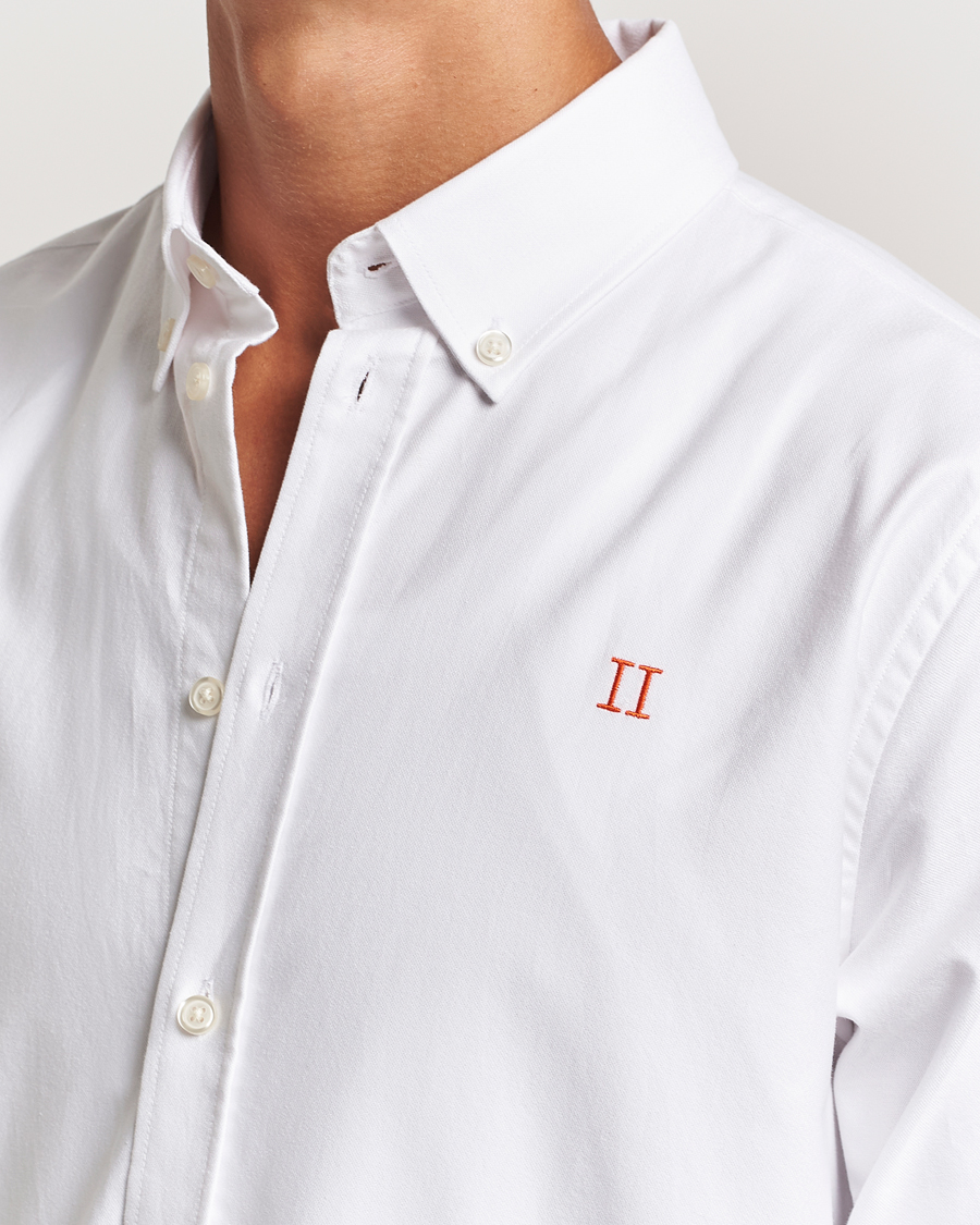 Herre | Skjorter | LES DEUX | Konrad Contrast Oxford Shirt White