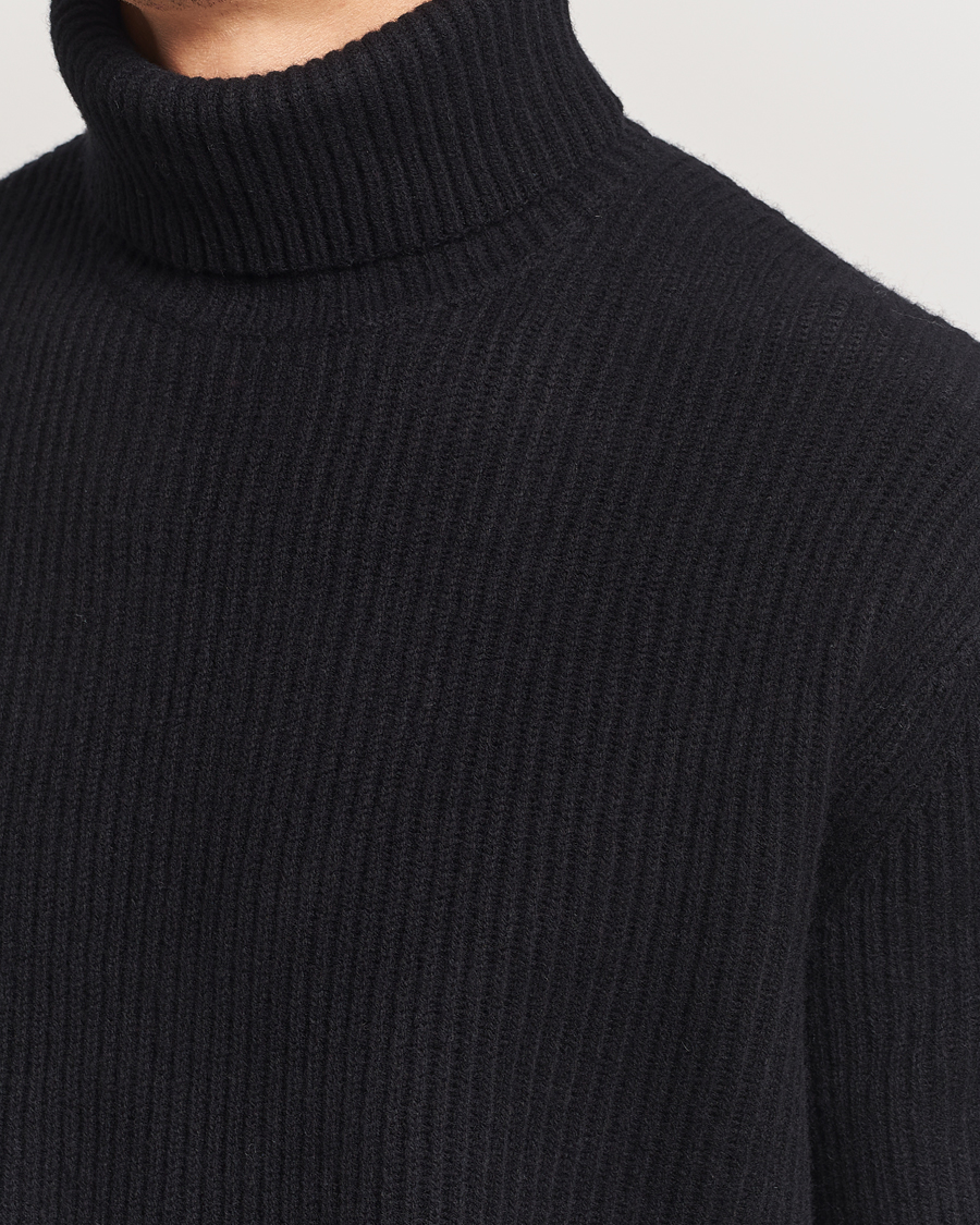 Herre | Gensere | LES DEUX | Eddie Wool Rib Rollneck Black