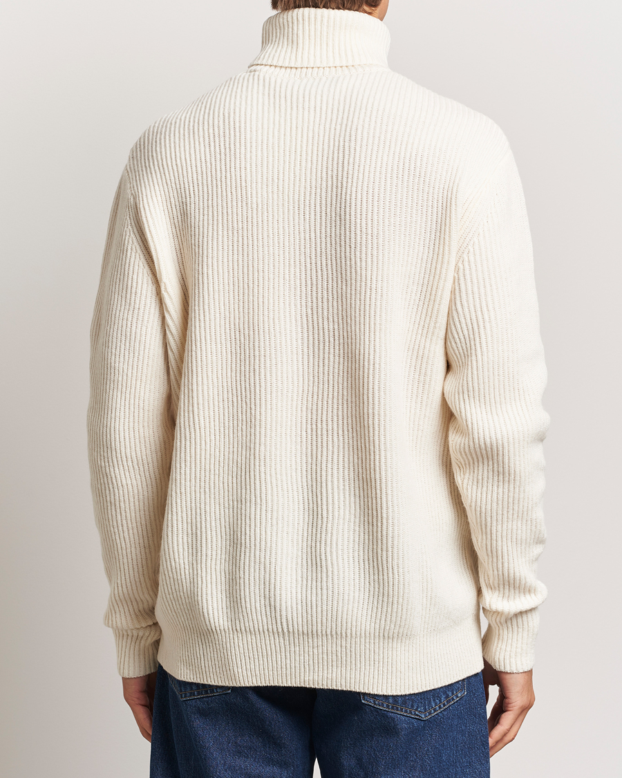 Herre | Gensere | LES DEUX | Eddie Wool Rib Rollneck Ivory