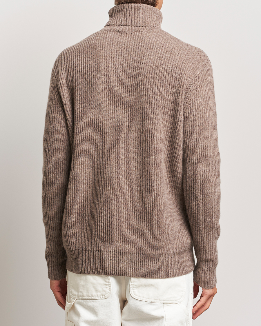 Herre | Gensere | LES DEUX | Eddie Wool Rib Rollneck Mountain Grey Melange