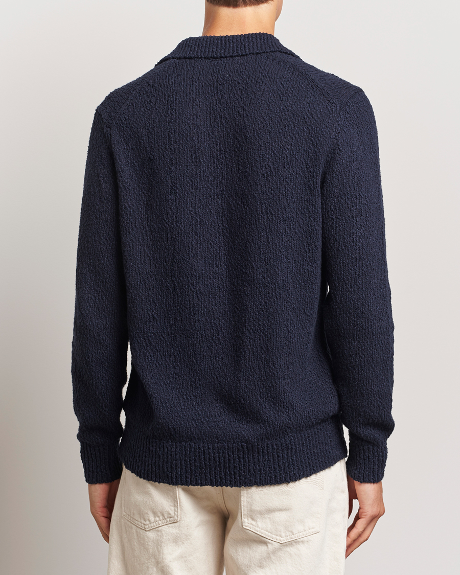 Herre | Gensere | LES DEUX | Errol Cotton Rugby Knit Dark Navy