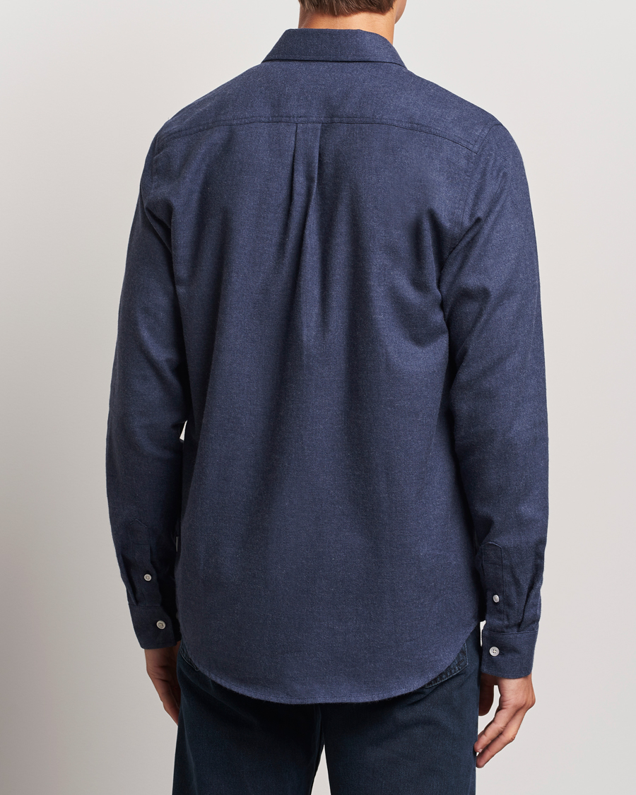 Herre | Skjorter | LES DEUX | Dessert Reg Shirt Dark Navy Melange