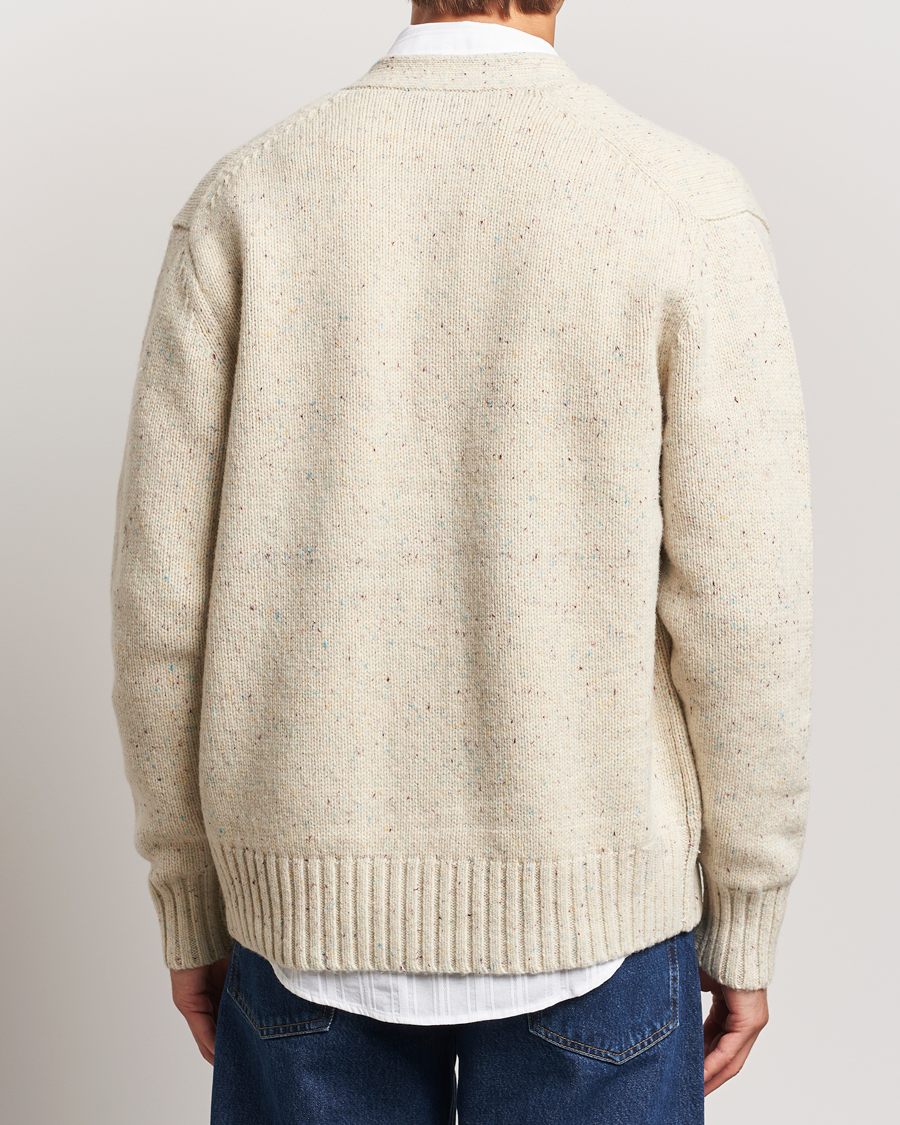 Herre | Gensere | LES DEUX | Gary Fleck Wool Cardigan Light Sand