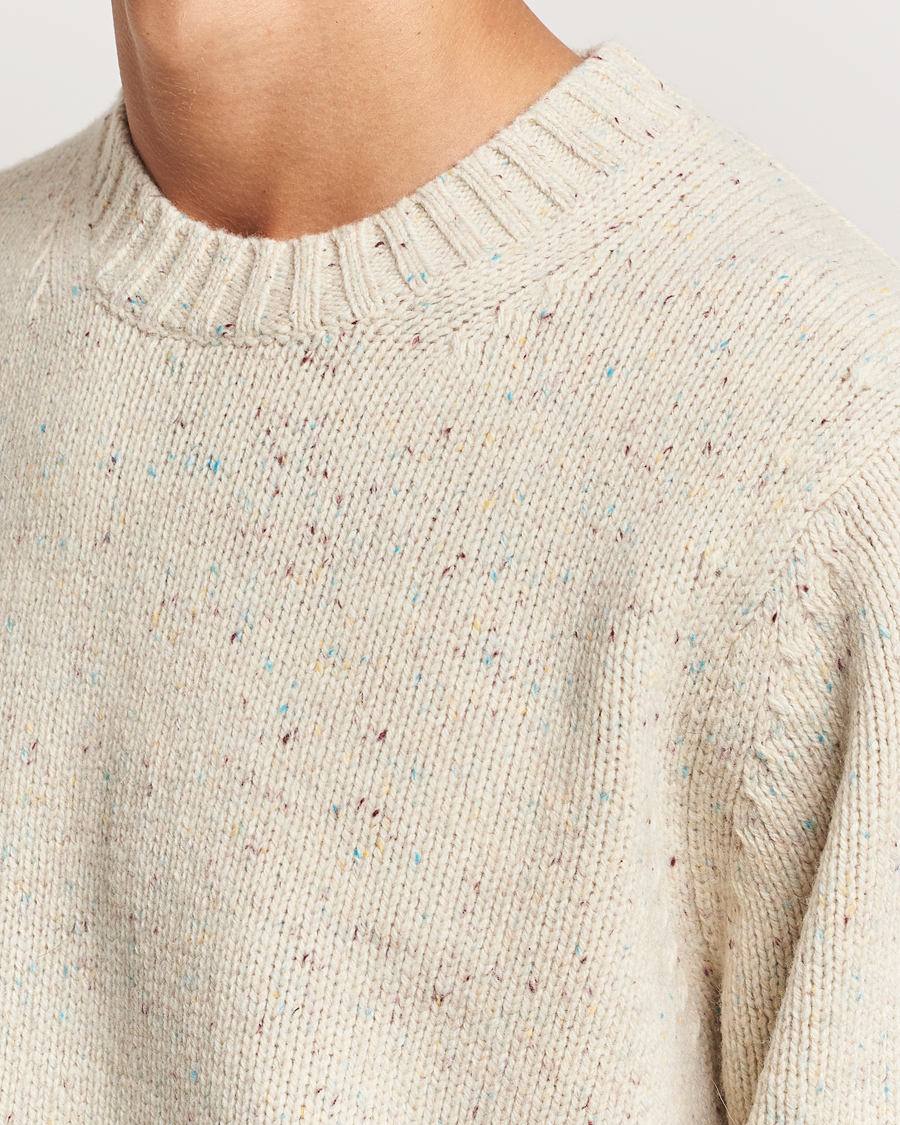 Herre | Gensere | LES DEUX | Gary Fleck Wool Roundneck Light Sand