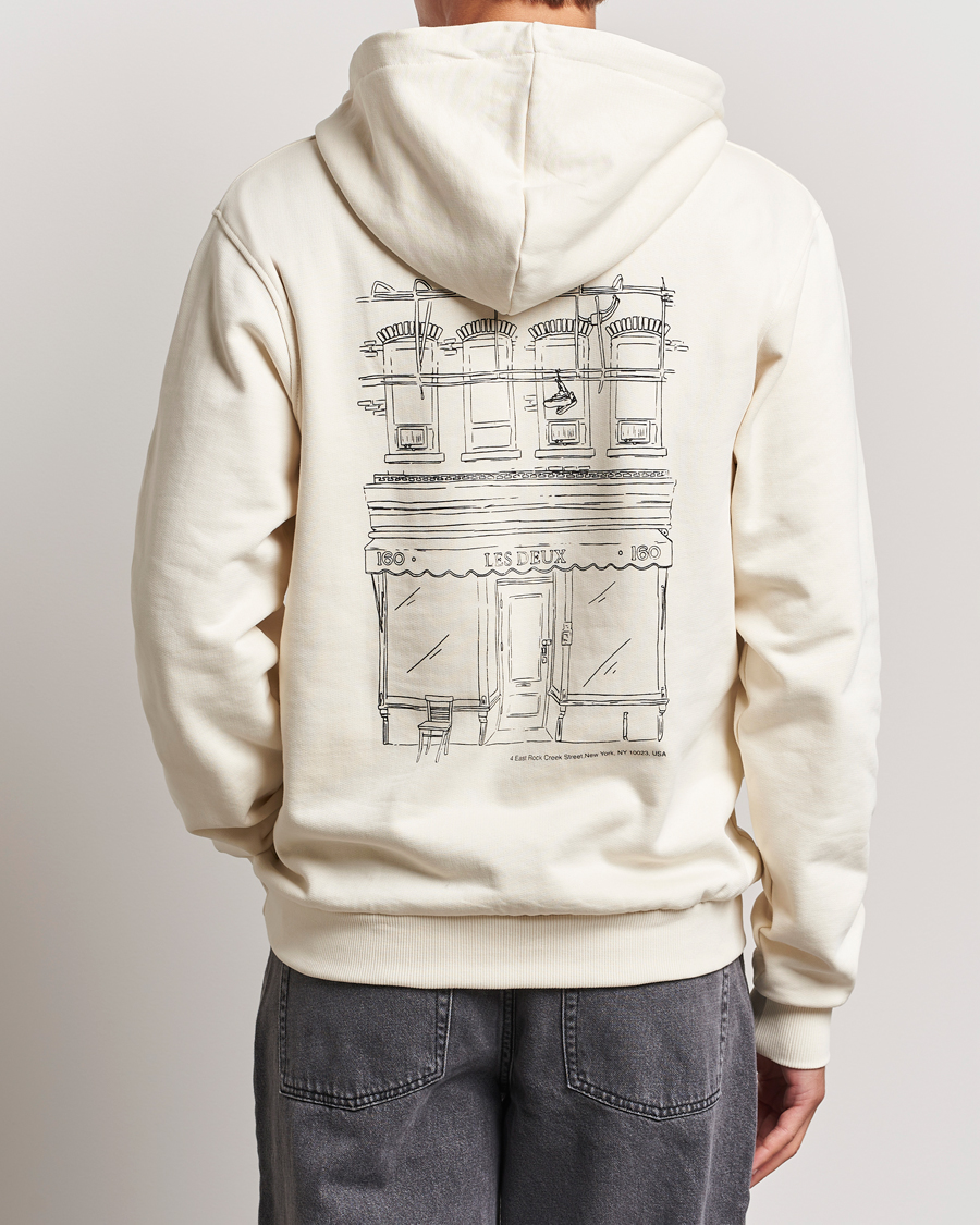 Herre | Gensere | LES DEUX | Neighborhood Hoodie Ivory/Black
