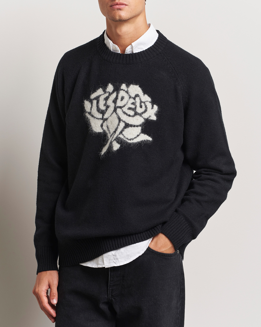 Herre | Gensere | LES DEUX | Felipe Knit Black/Ivory