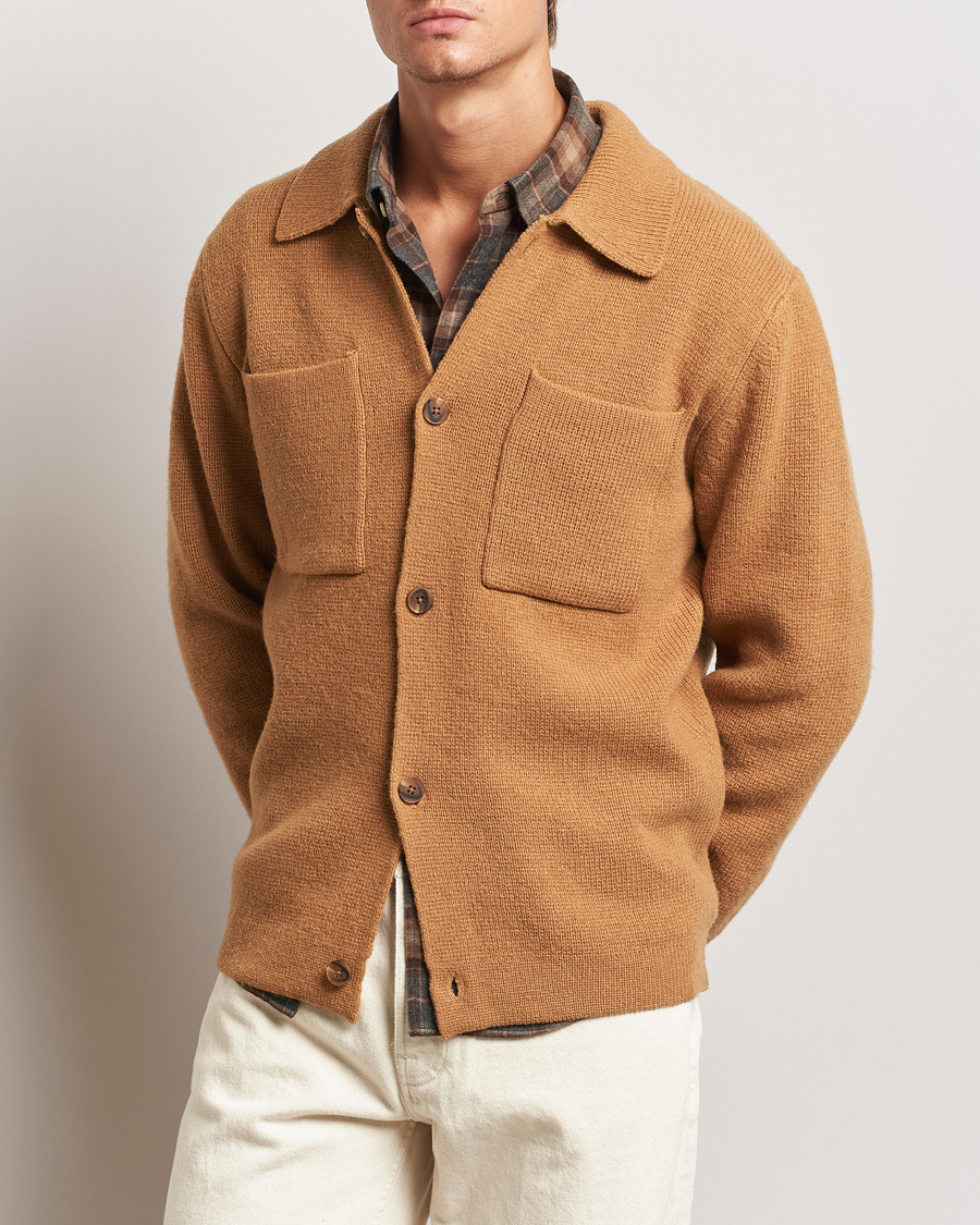 Herre | Gensere | LES DEUX | Fischer Milano Overshirt Tobacco Brown