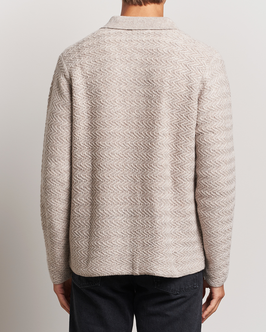 Herre | Gensere | LES DEUX | Finnegan Knit Shirt Oatmeal Melange
