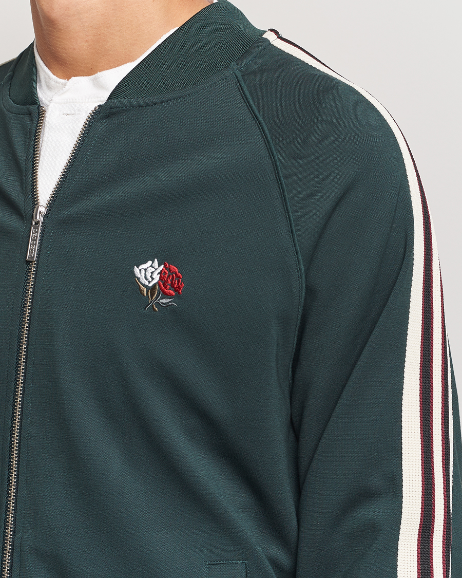 Herre | Gensere | LES DEUX | Sterling Track Jacket 2.0 Pine Green/Ivory