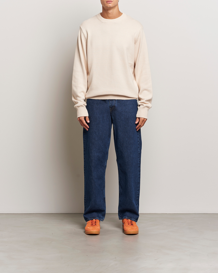 Herre | Gensere | LES DEUX | Gary Cotton Knit 2.0 Ivory