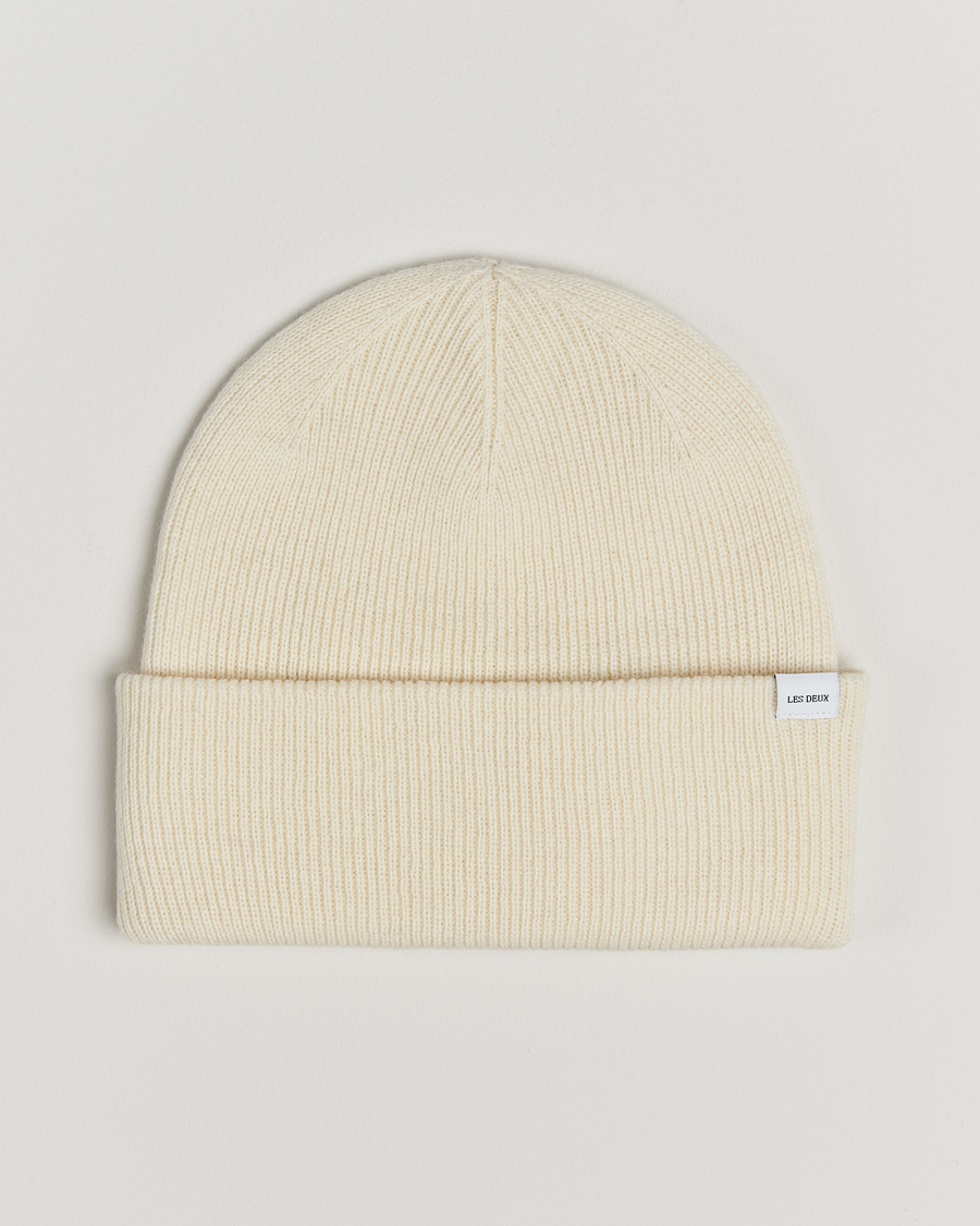 Herre | Les Deux Wayne Wool Beanie Ivory | LES DEUX | Wayne Wool Beanie Ivory