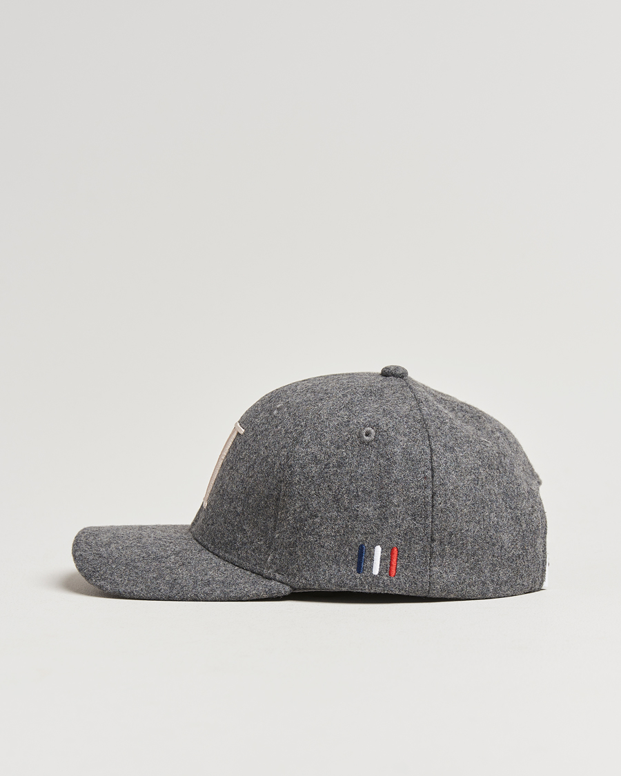 Herre | Les Deux Encore Wool Baseball Cap Light Grey Melange | LES DEUX | Encore Wool Baseball Cap Light Grey Melange