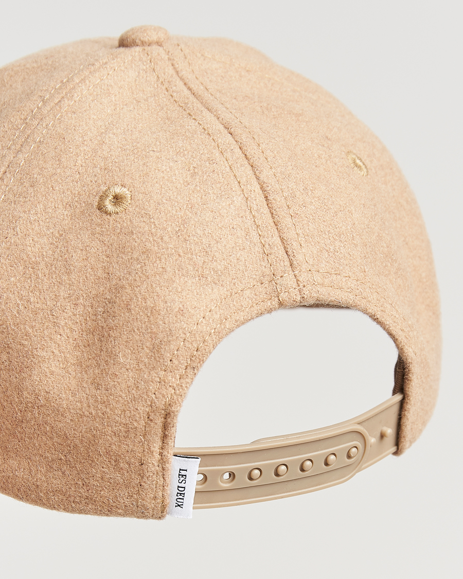 Herre | Les Deux Encore Wool Baseball Cap Dark Sand Melange | LES DEUX | Encore Wool Baseball Cap Dark Sand Melange
