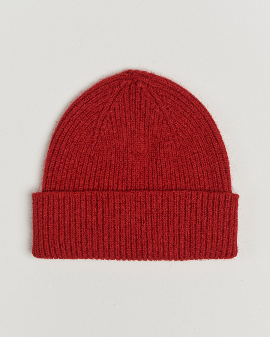 Herre | Luer | Le Bonnet | Lambswool/Caregora Beanie Framboise