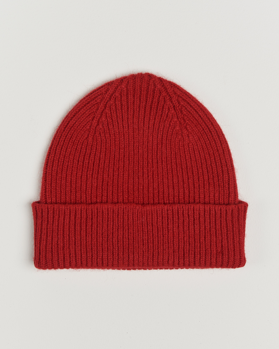 Herre | Luer | Le Bonnet | Lambswool/Caregora Beanie Framboise