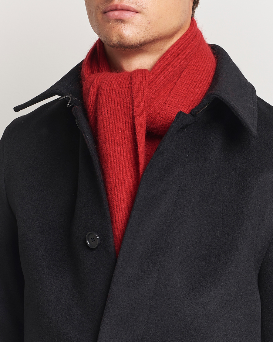 Herre | Skjerf | Le Bonnet | Lambswool/Caregora Scarf Framboise