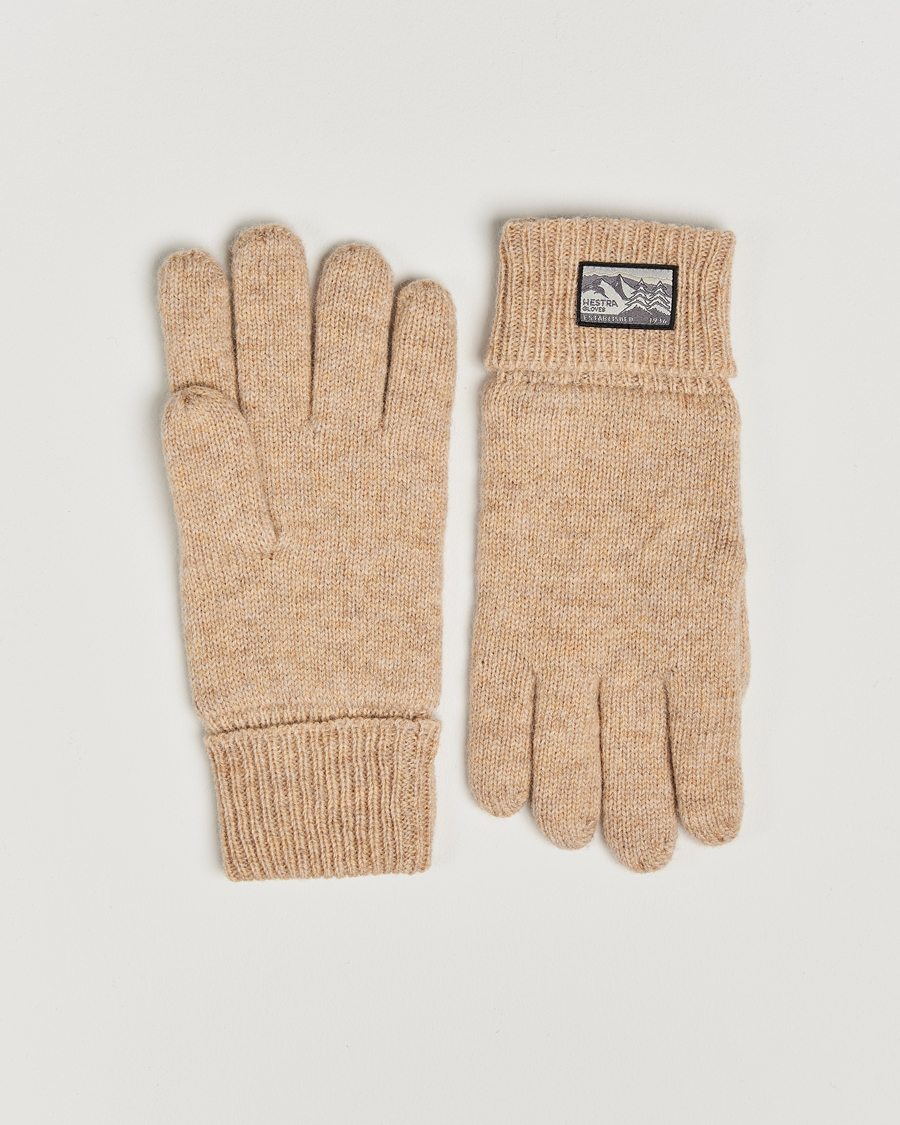 Herre | Hansker | Hestra | Raggwool Glove Beige
