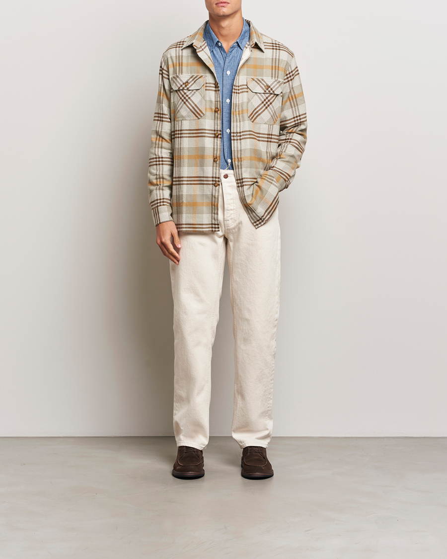 Herre | Skjorter | Pendleton | Burnside Flannel Shirt Tan Plaid