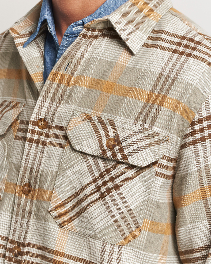 Herre | Skjorter | Pendleton | Burnside Flannel Shirt Tan Plaid