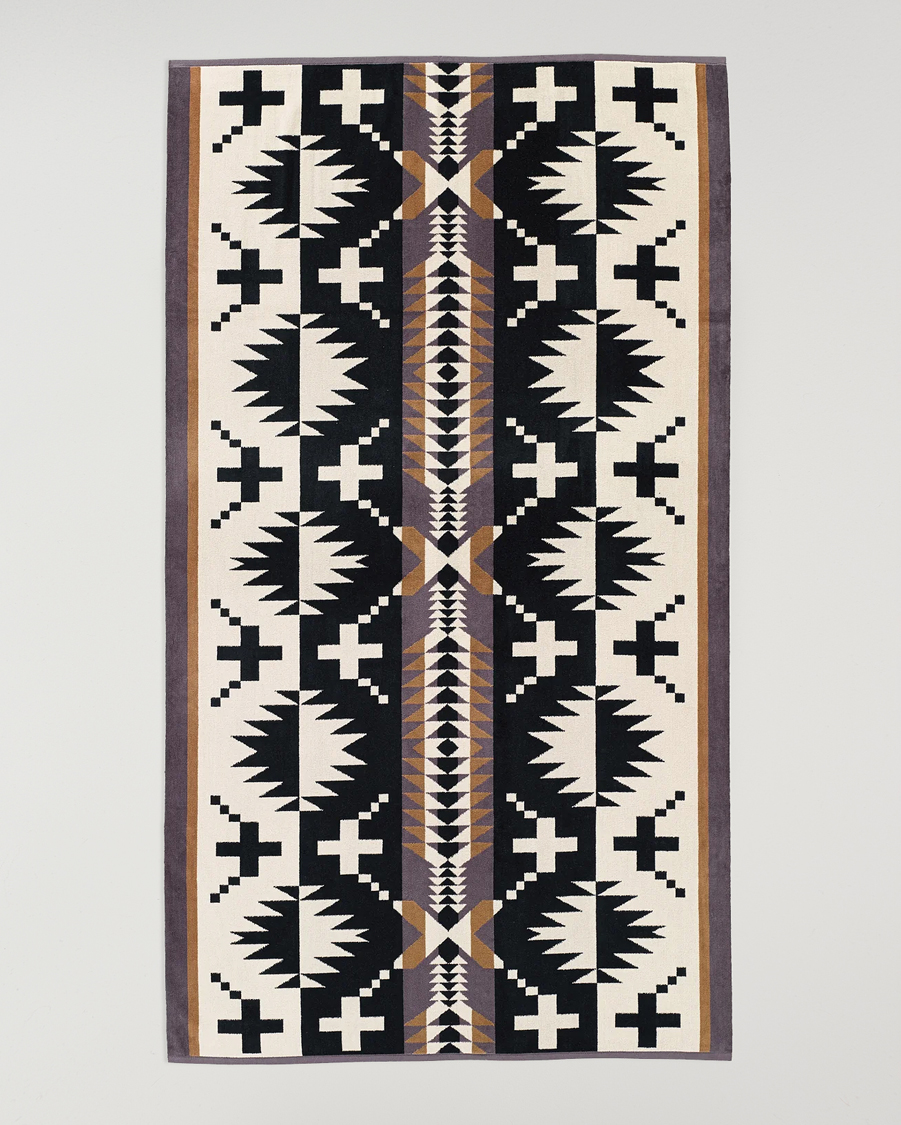 Herre | Pendleton Jacquard Spa Towel Spider Rock Black | Pendleton | Jacquard Spa Towel Spider Rock Black