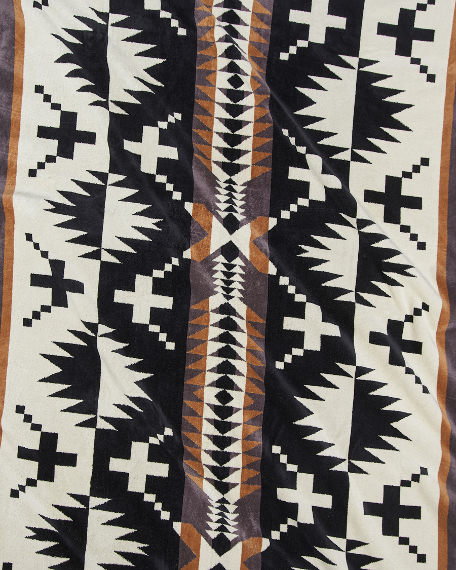 Herre | Pendleton Jacquard Spa Towel Spider Rock Black | Pendleton | Jacquard Spa Towel Spider Rock Black