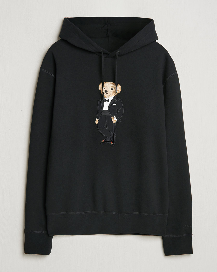 Herre | Gensere | Ralph Lauren Purple Label | Luxury Fleece Bear Hoodie Black