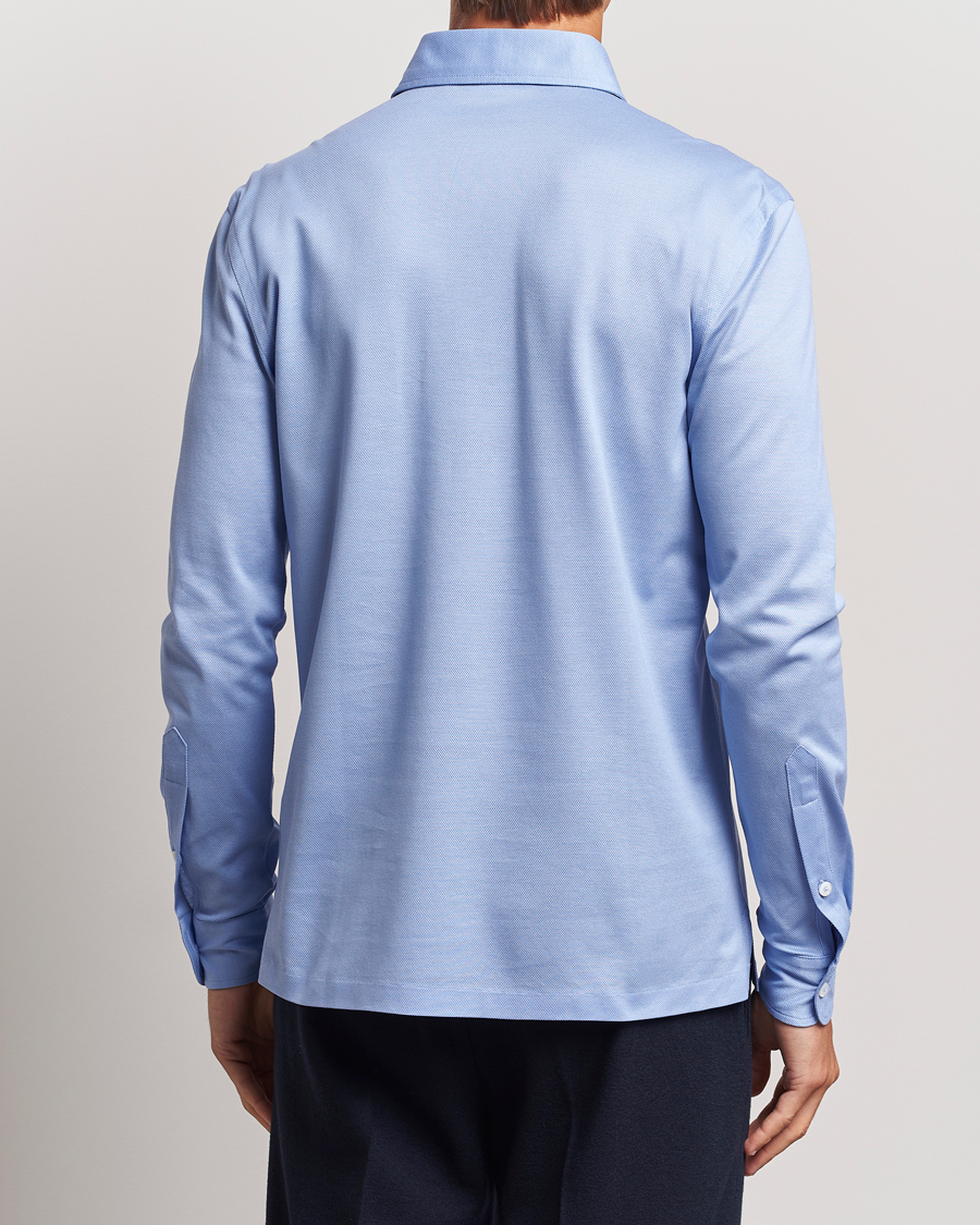 Herre | Gensere | Ralph Lauren Purple Label | Long Sleeve Polo Light Blue