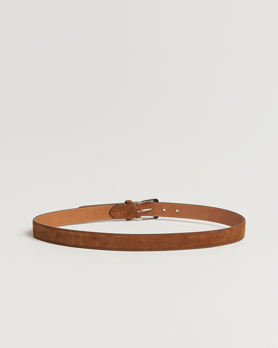 Herre | Ralph Lauren Purple Label Western Belt Brown Suede | Ralph Lauren Purple Label | Western Belt Brown Suede