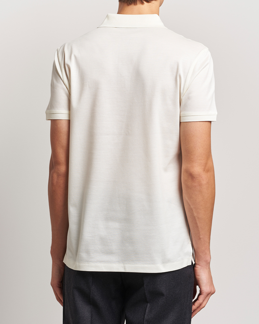 Herre | Pikéer | Ralph Lauren Purple Label | Monogram Logo Polo Off White