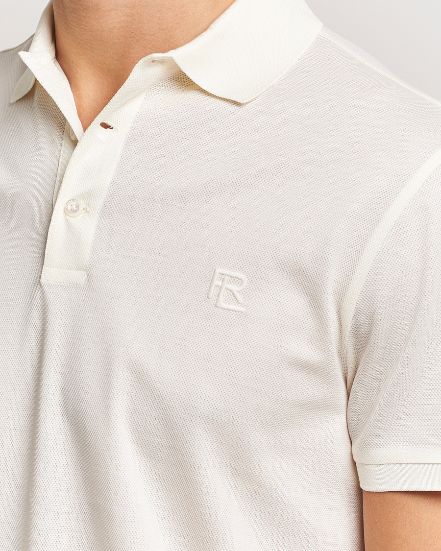 Herre | Pikéer | Ralph Lauren Purple Label | Monogram Logo Polo Off White